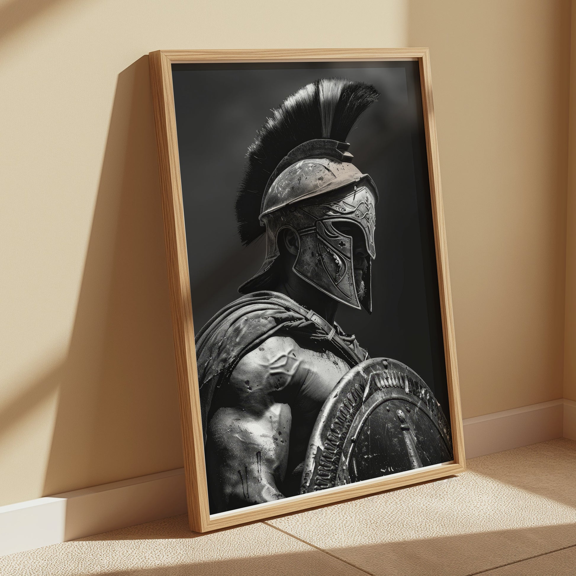 Premium Poster of Ancient Spartan Warrior in Battle Armor Posters