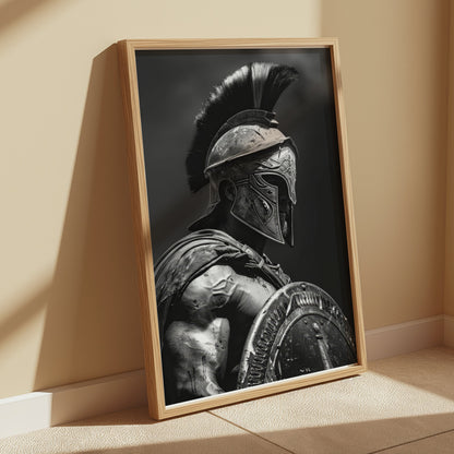Premium Poster of Ancient Spartan Warrior in Battle Armor Posters