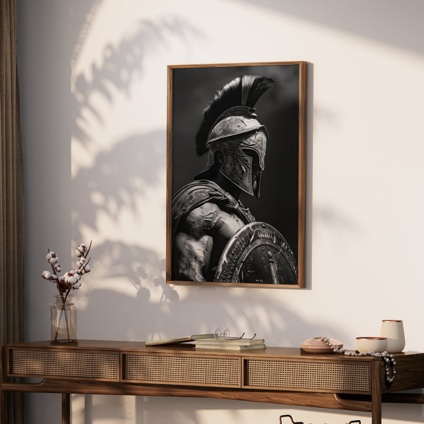 Premium Poster of Ancient Spartan Warrior in Battle Armor Posters