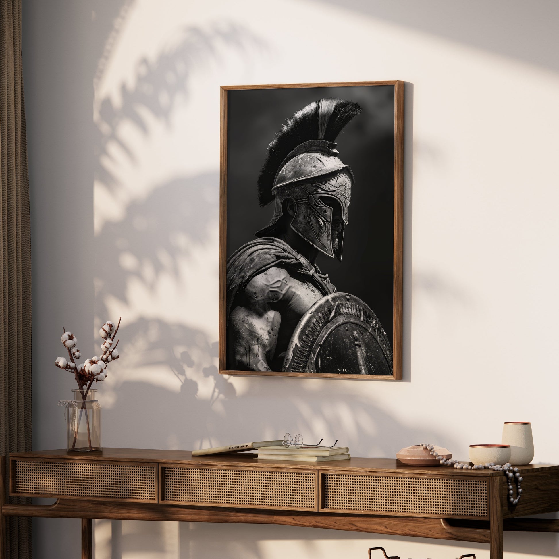 Premium Poster of Ancient Spartan Warrior in Battle Armor Posters