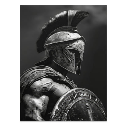 Premium Poster of Ancient Spartan Warrior in Battle Armor Posters
