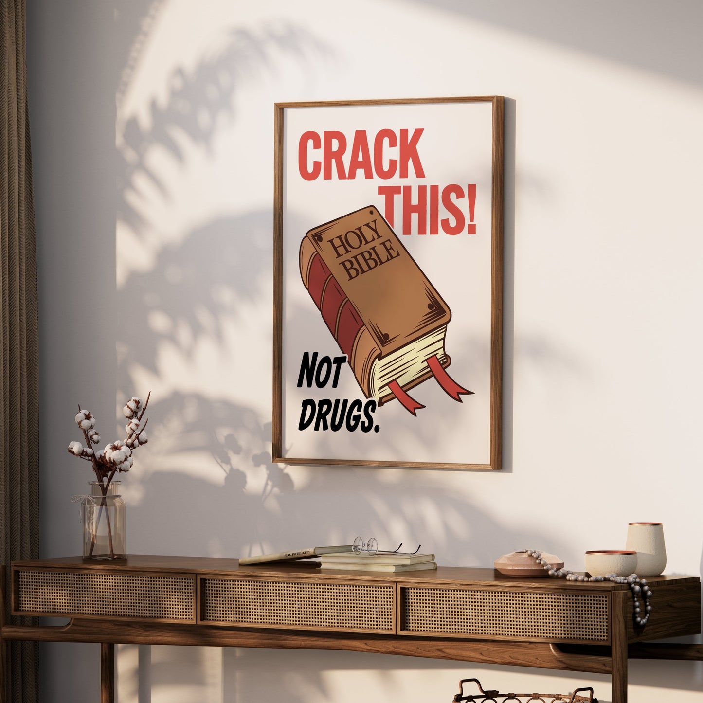 Premium Poster of Anti-Drug Motivational Quote Typography Art Posters