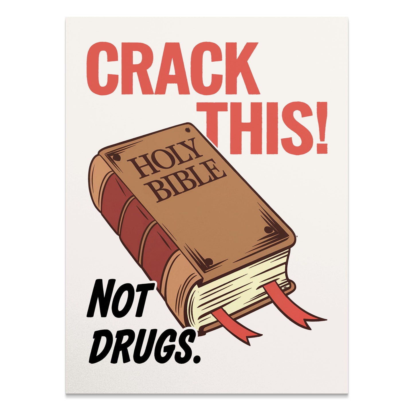 Premium Poster of Anti-Drug Motivational Quote Typography Art Posters