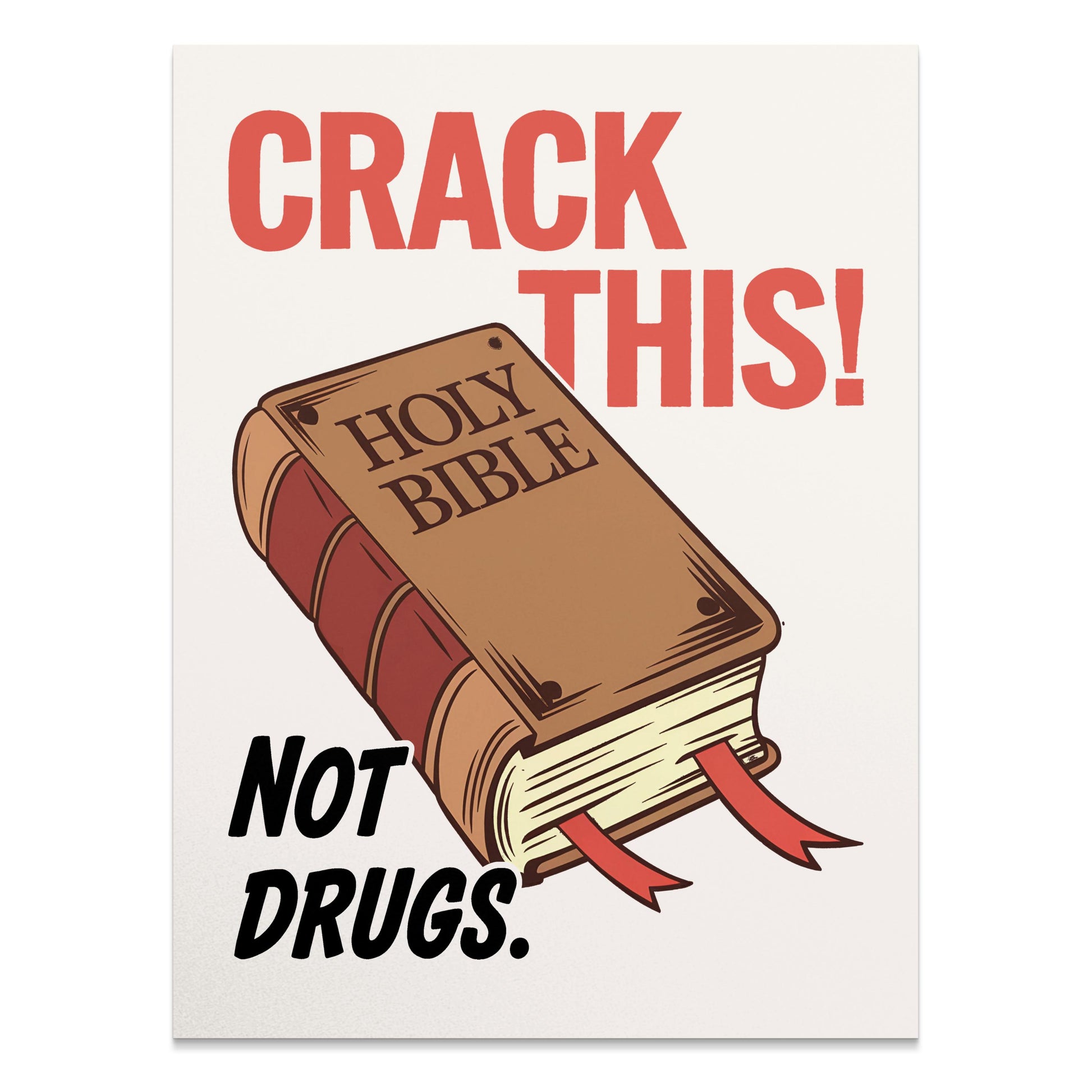Premium Poster of Anti-Drug Motivational Quote Typography Art Posters
