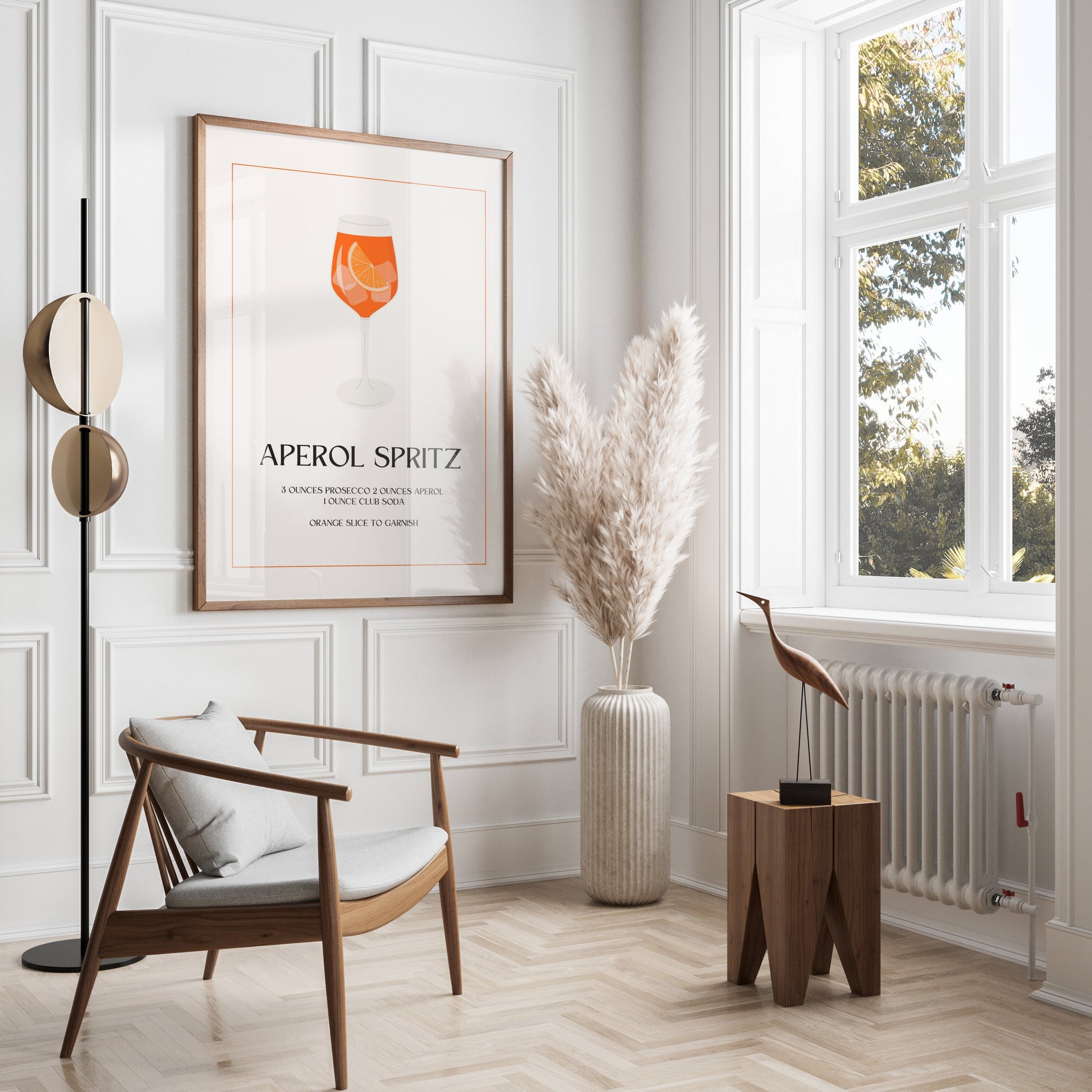 Premium Poster of Aperol Spritz Drink Recipe Art Print Wall Decor Posters