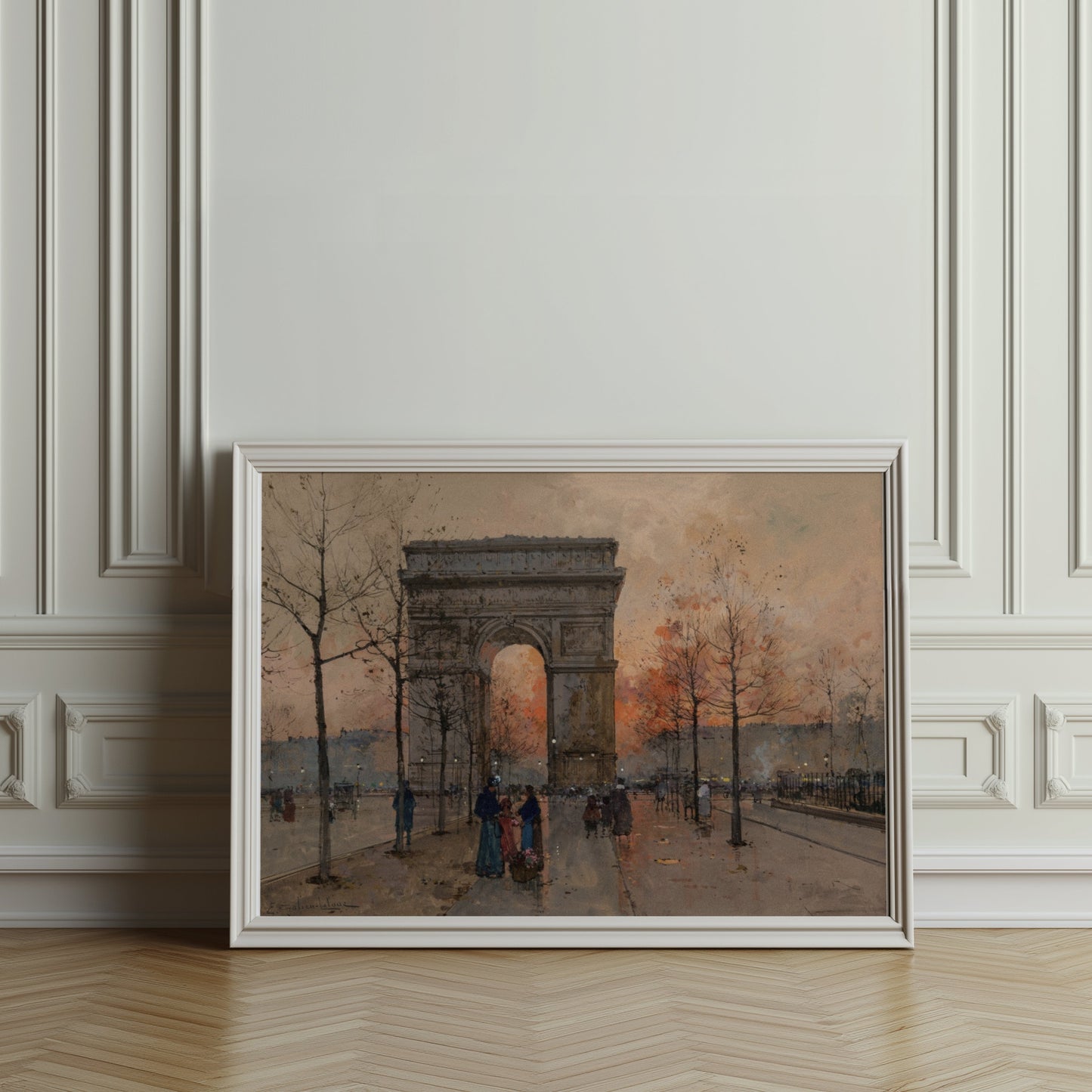 Premium Poster of Arc de Triomphe Paris Street Artwork Vintage Posters