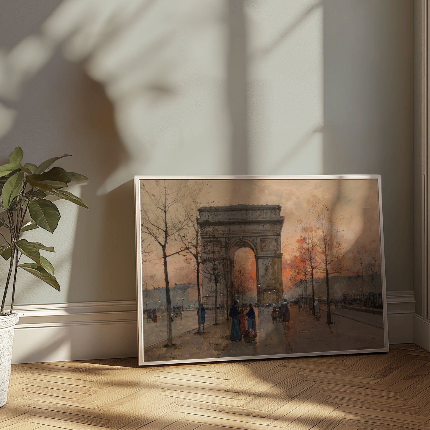 Premium Poster of Arc de Triomphe Paris Street Artwork Vintage Posters