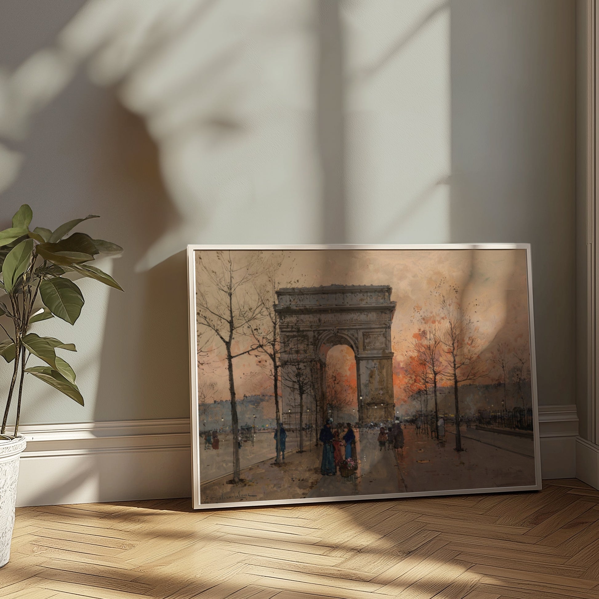 Premium Poster of Arc de Triomphe Paris Street Artwork Vintage Posters