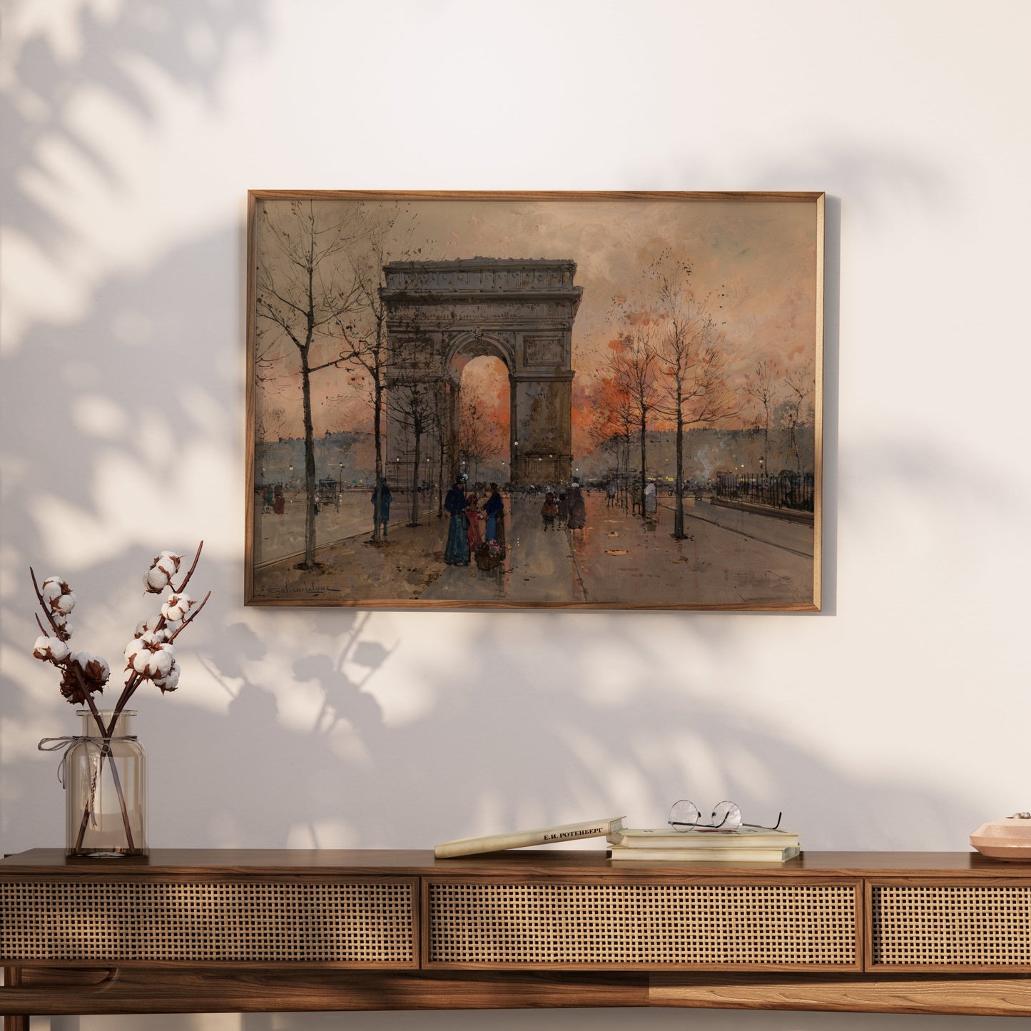 Premium Poster of Arc de Triomphe Paris Street Artwork Vintage Posters