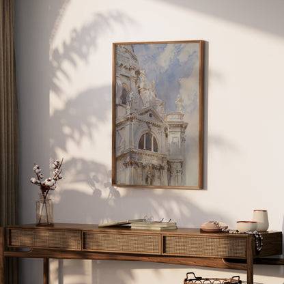 Premium Poster of Architectural Painting of Grand Building Posters