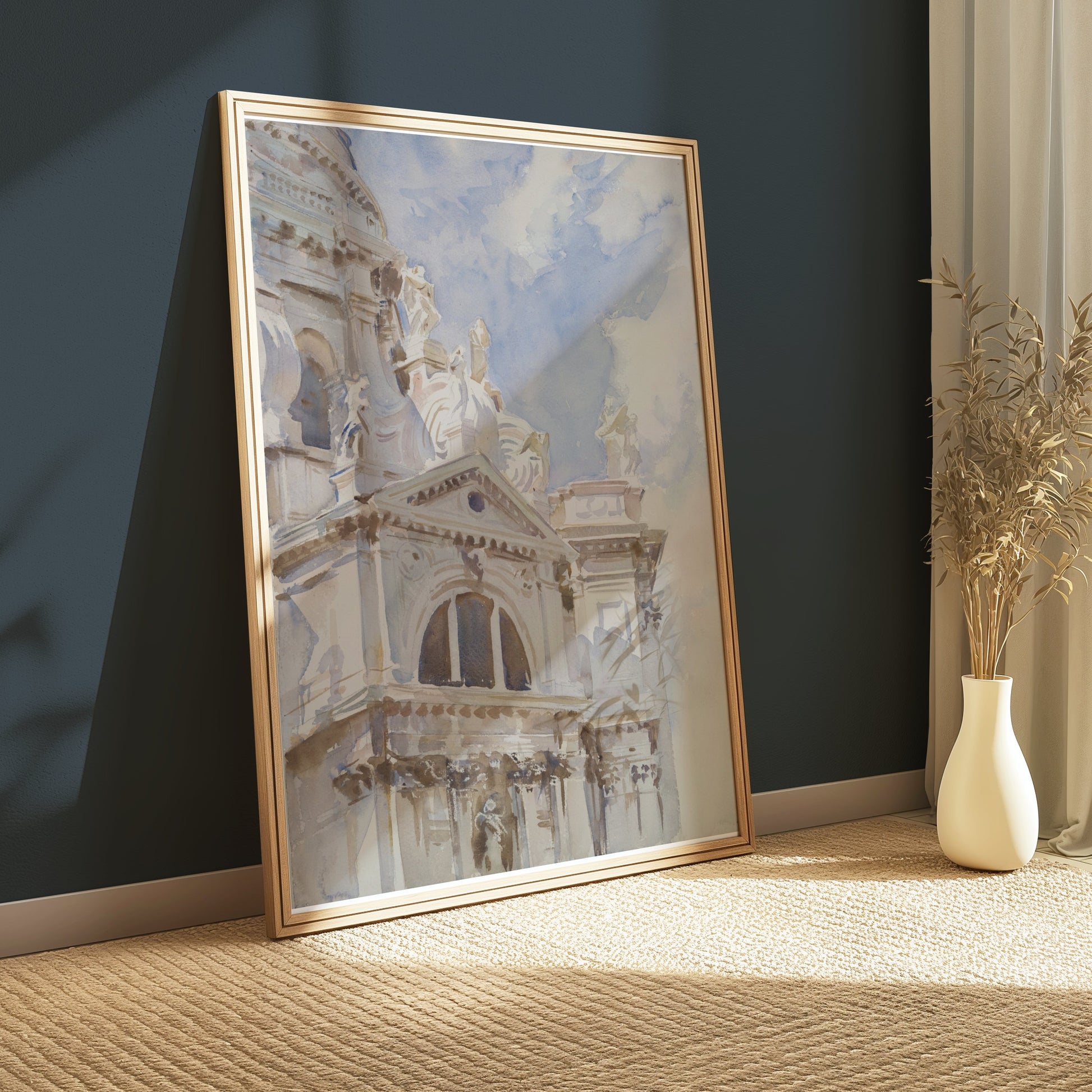 Premium Poster of Architectural Painting of Grand Building Posters