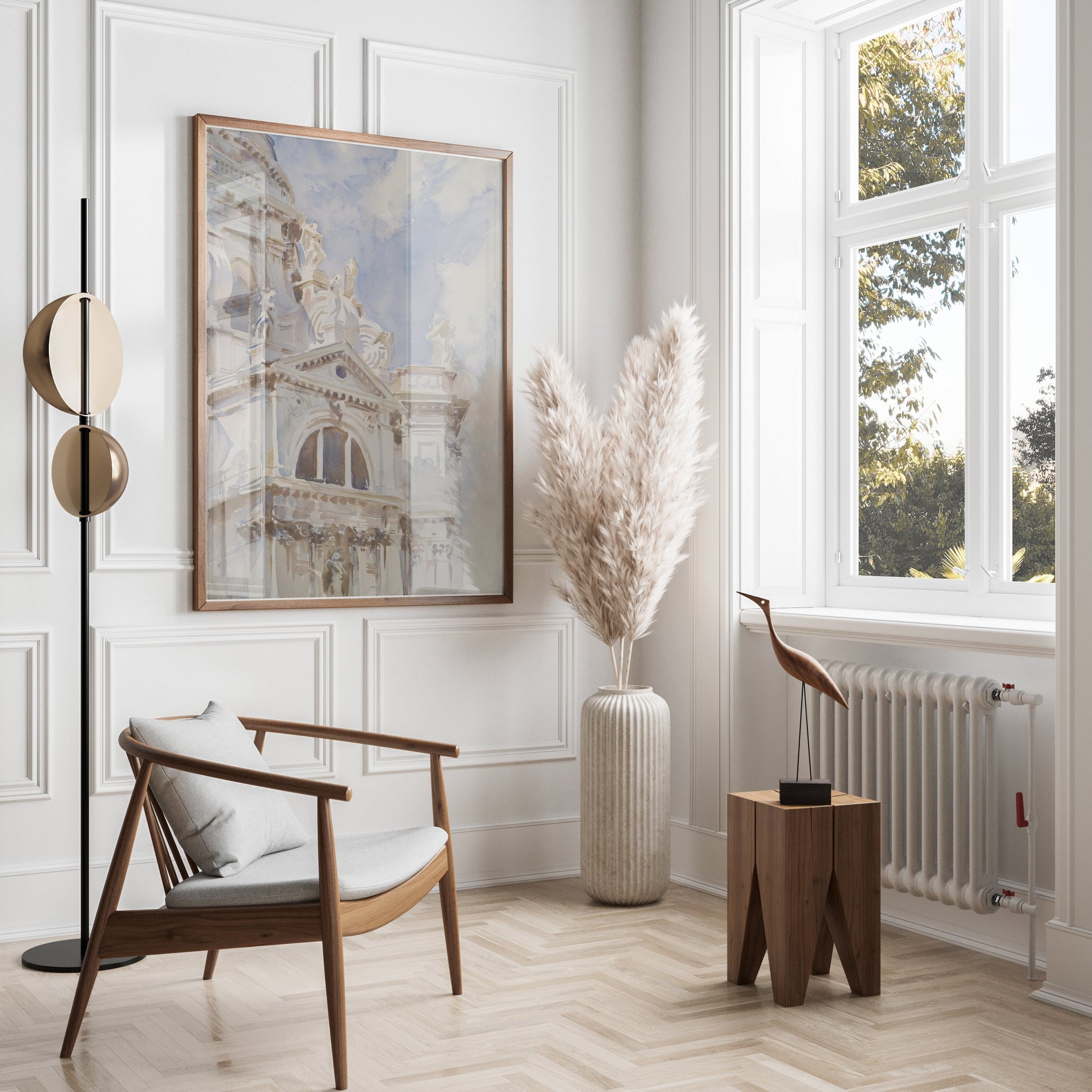 Premium Poster of Architectural Painting of Grand Building Posters