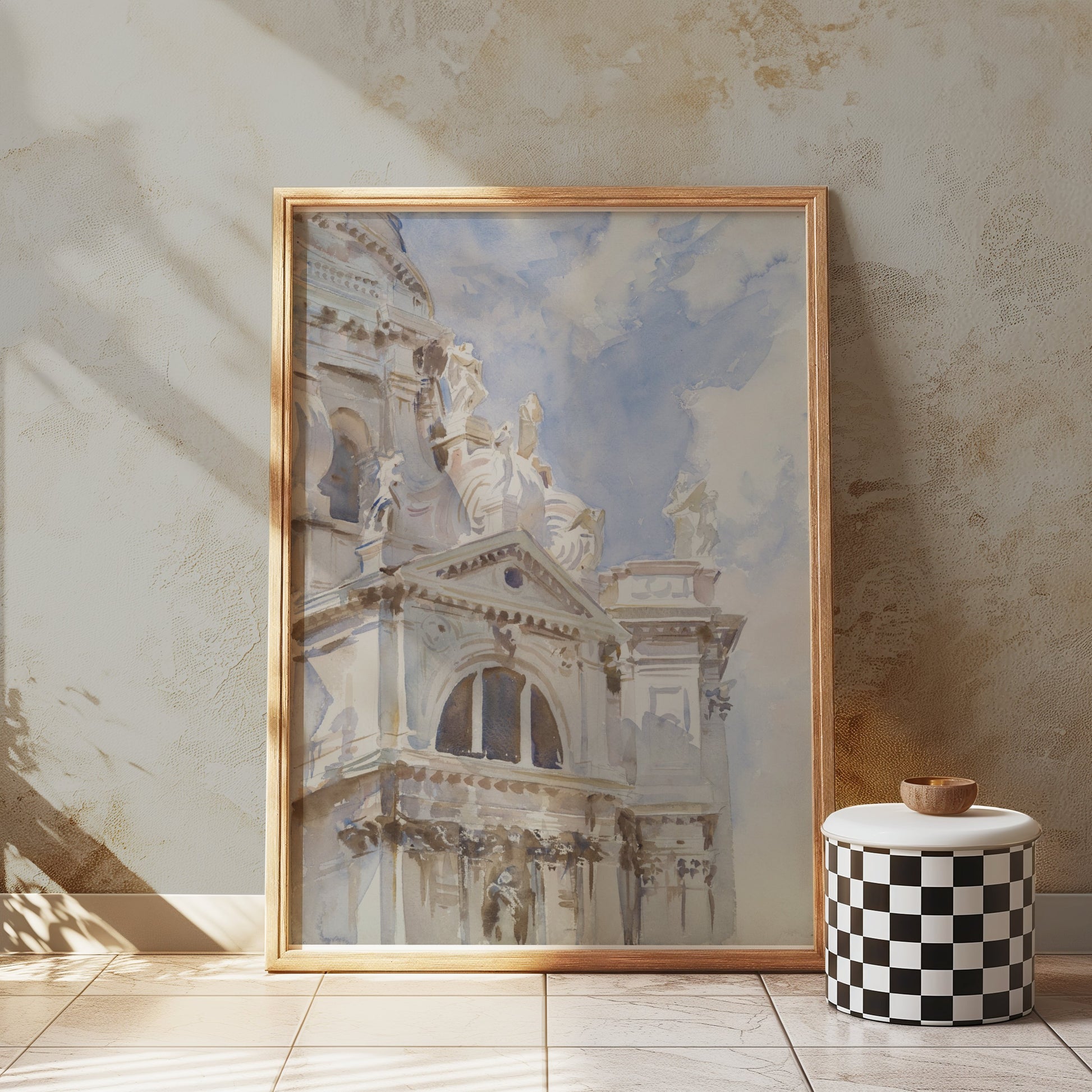 Premium Poster of Architectural Painting of Grand Building Posters