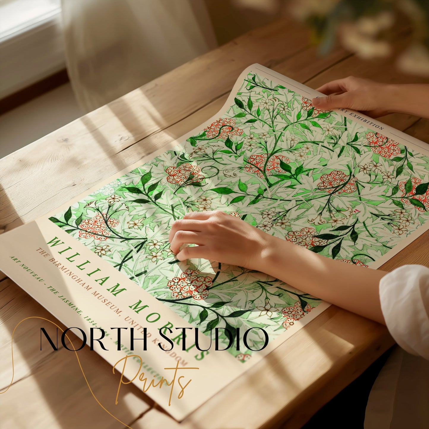Premium Poster of Art Nouveau Jasmine Motif Collection Posters