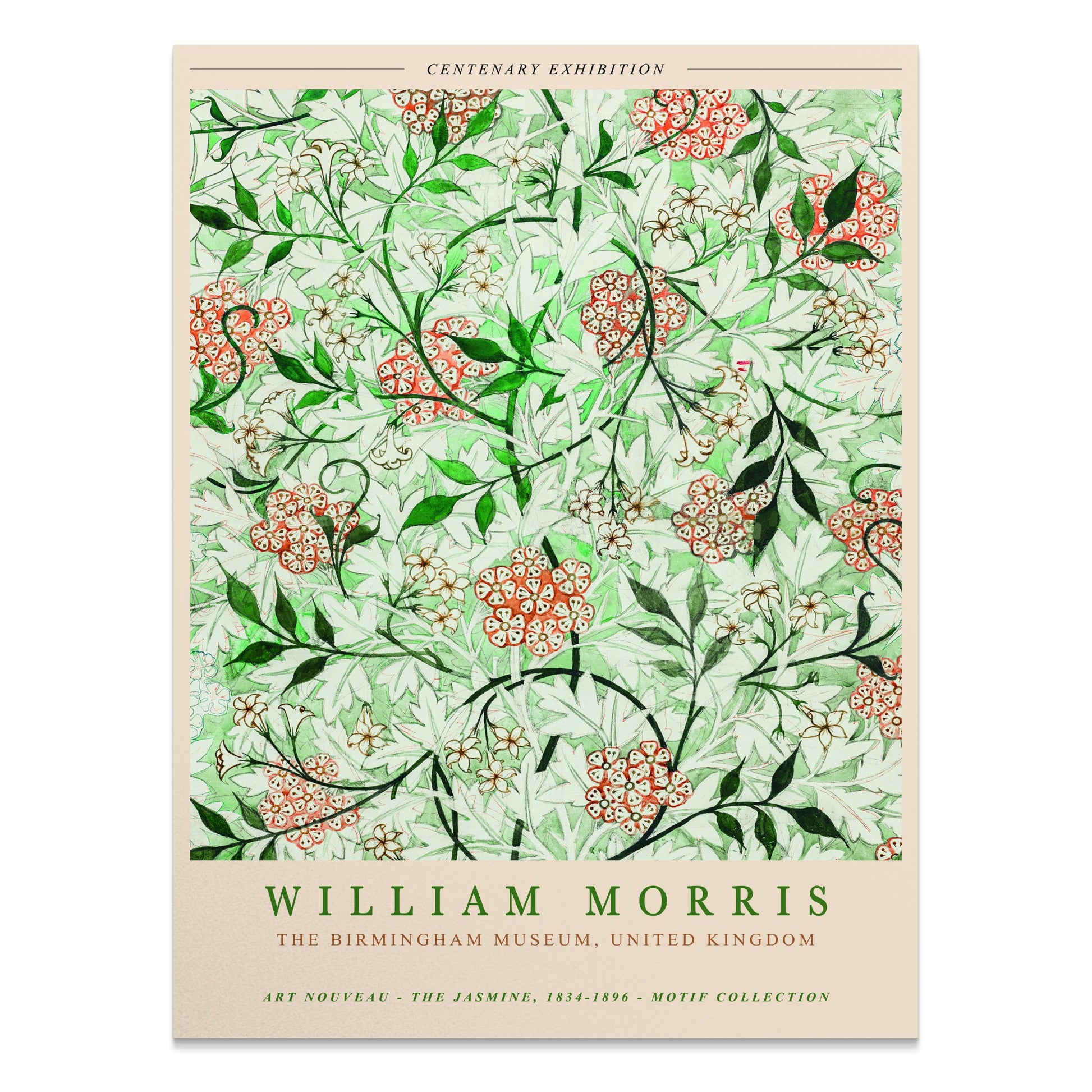Premium Poster of Art Nouveau Jasmine Motif Collection Posters
