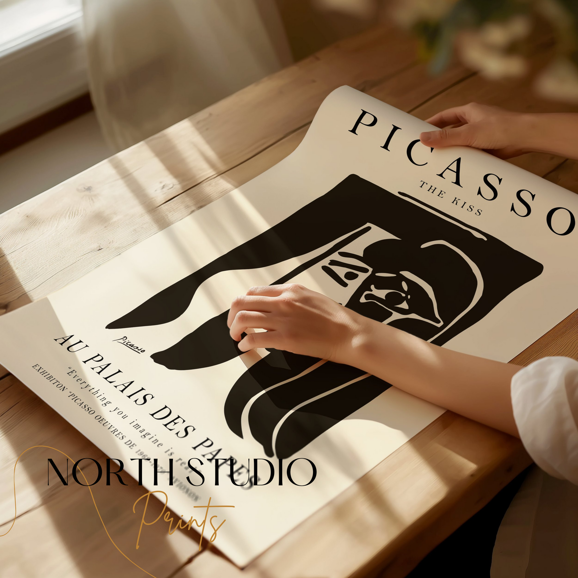 Premium Poster of Artful Picasso The Kiss Posters