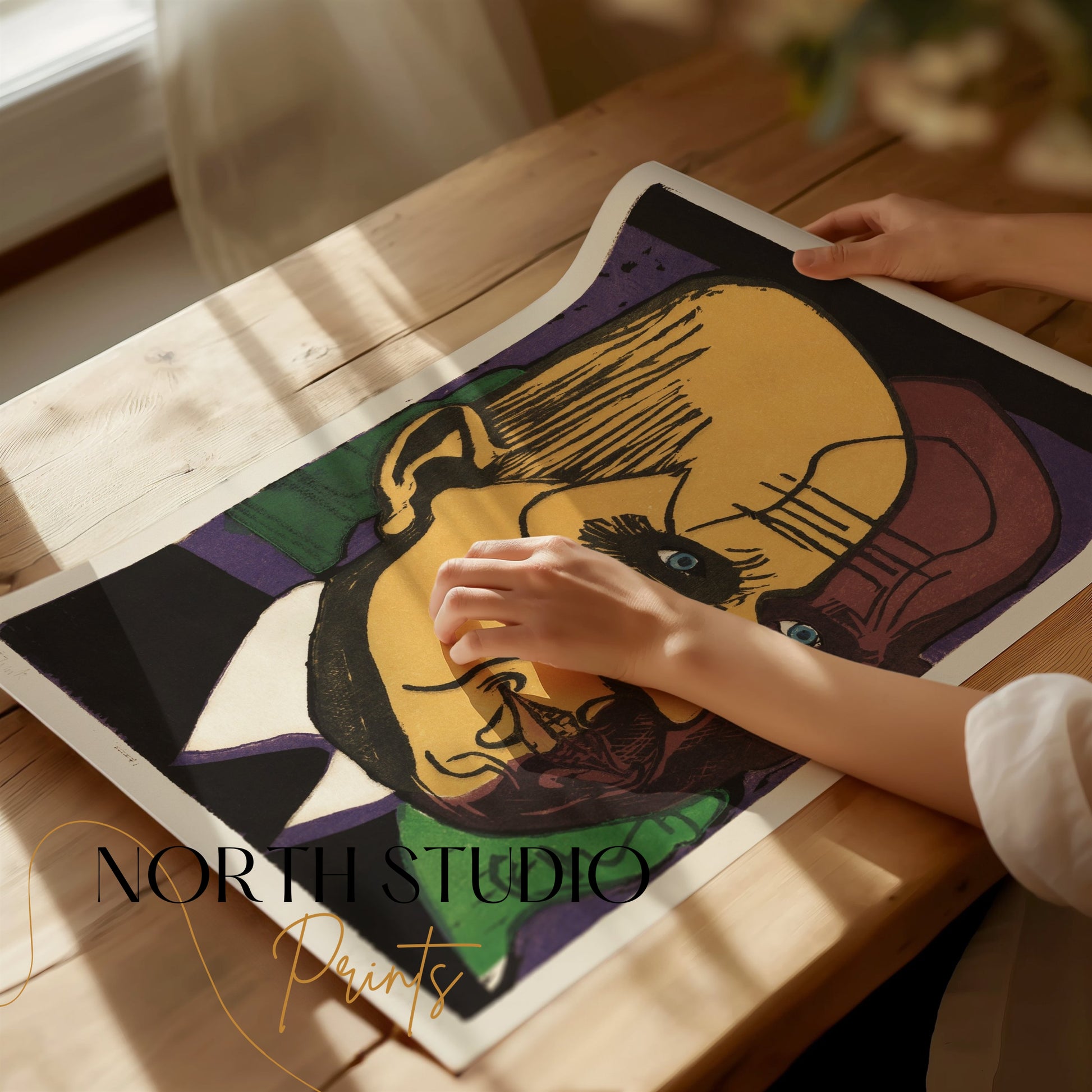 Premium Poster of Artistic Abstract Portrait Colorful Art Posters