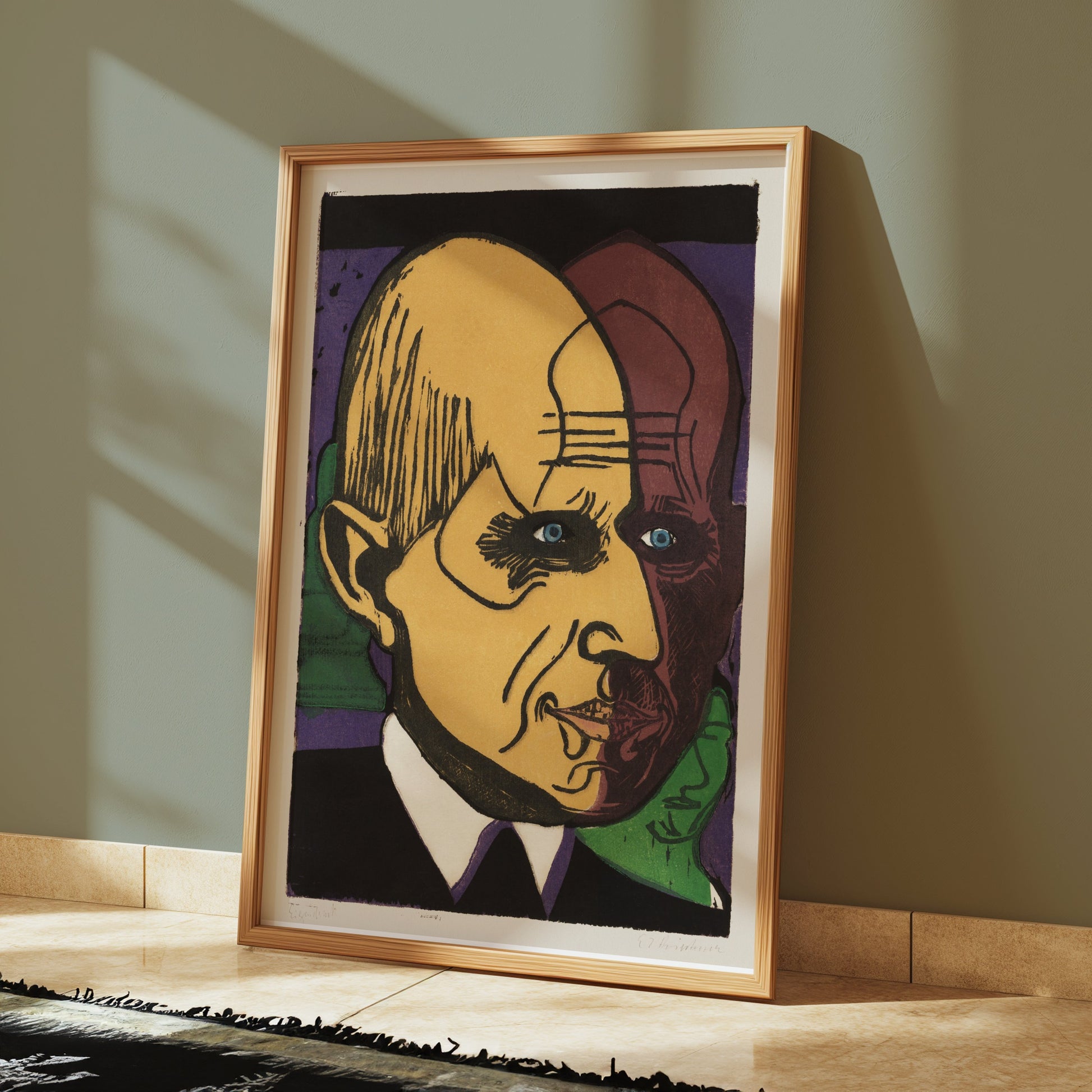 Premium Poster of Artistic Abstract Portrait Colorful Art Posters