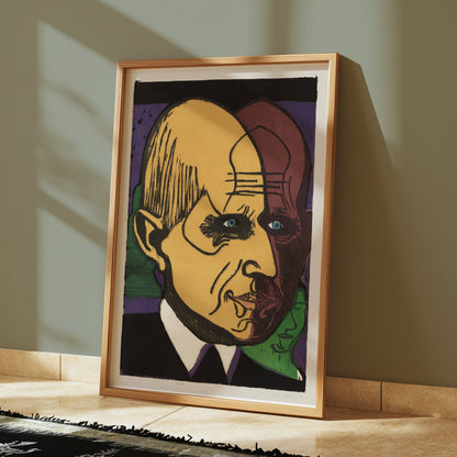 Premium Poster of Artistic Abstract Portrait Colorful Art Posters
