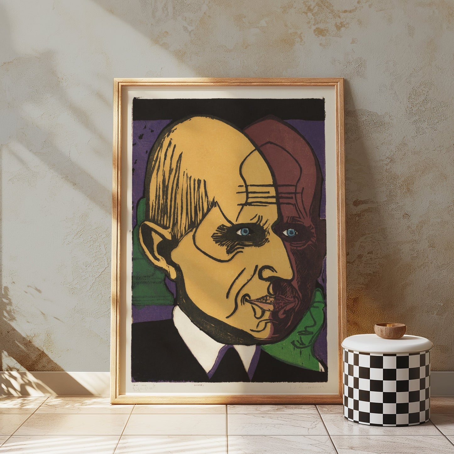 Premium Poster of Artistic Abstract Portrait Colorful Art Posters