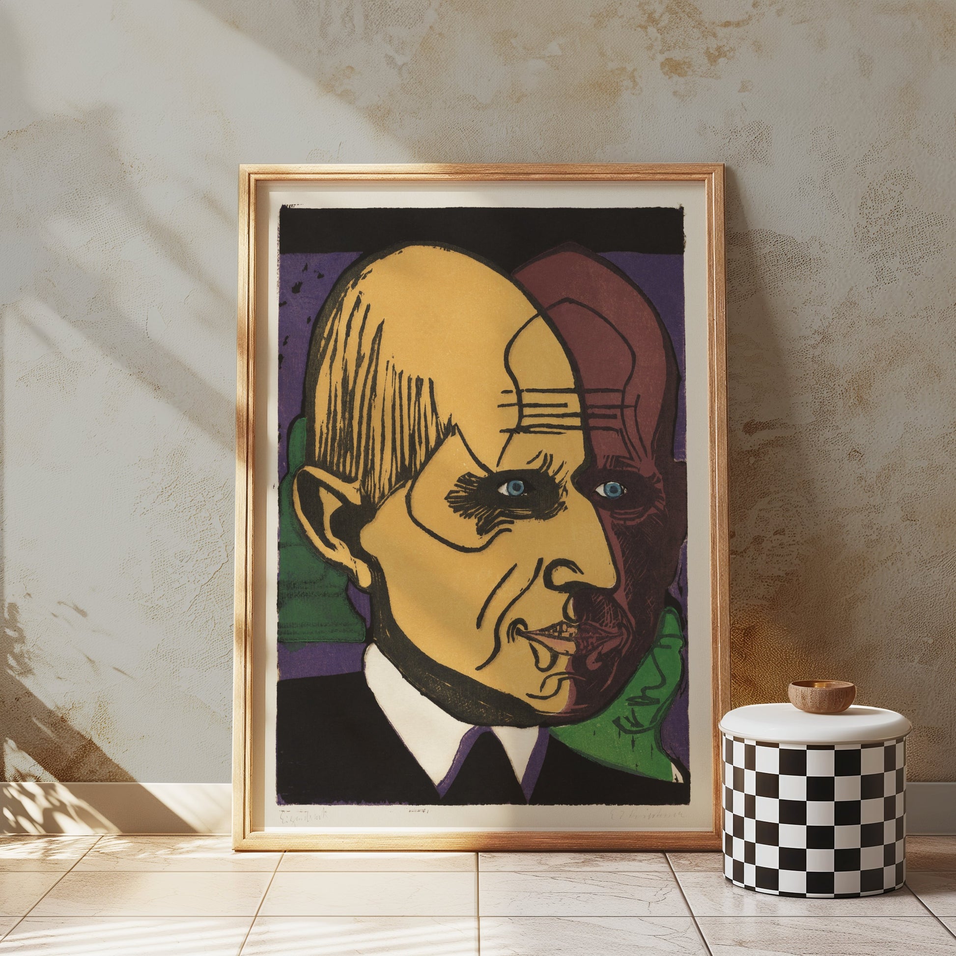 Premium Poster of Artistic Abstract Portrait Colorful Art Posters