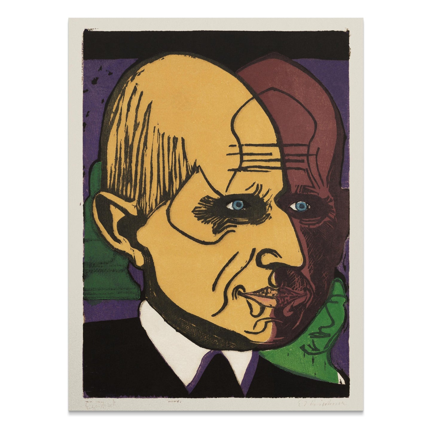 Premium Poster of Artistic Abstract Portrait Colorful Art Posters