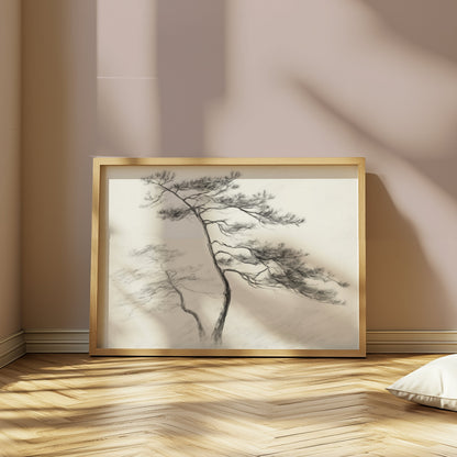 Premium Poster of Artistic Black and White Tree Sketch Design Posters