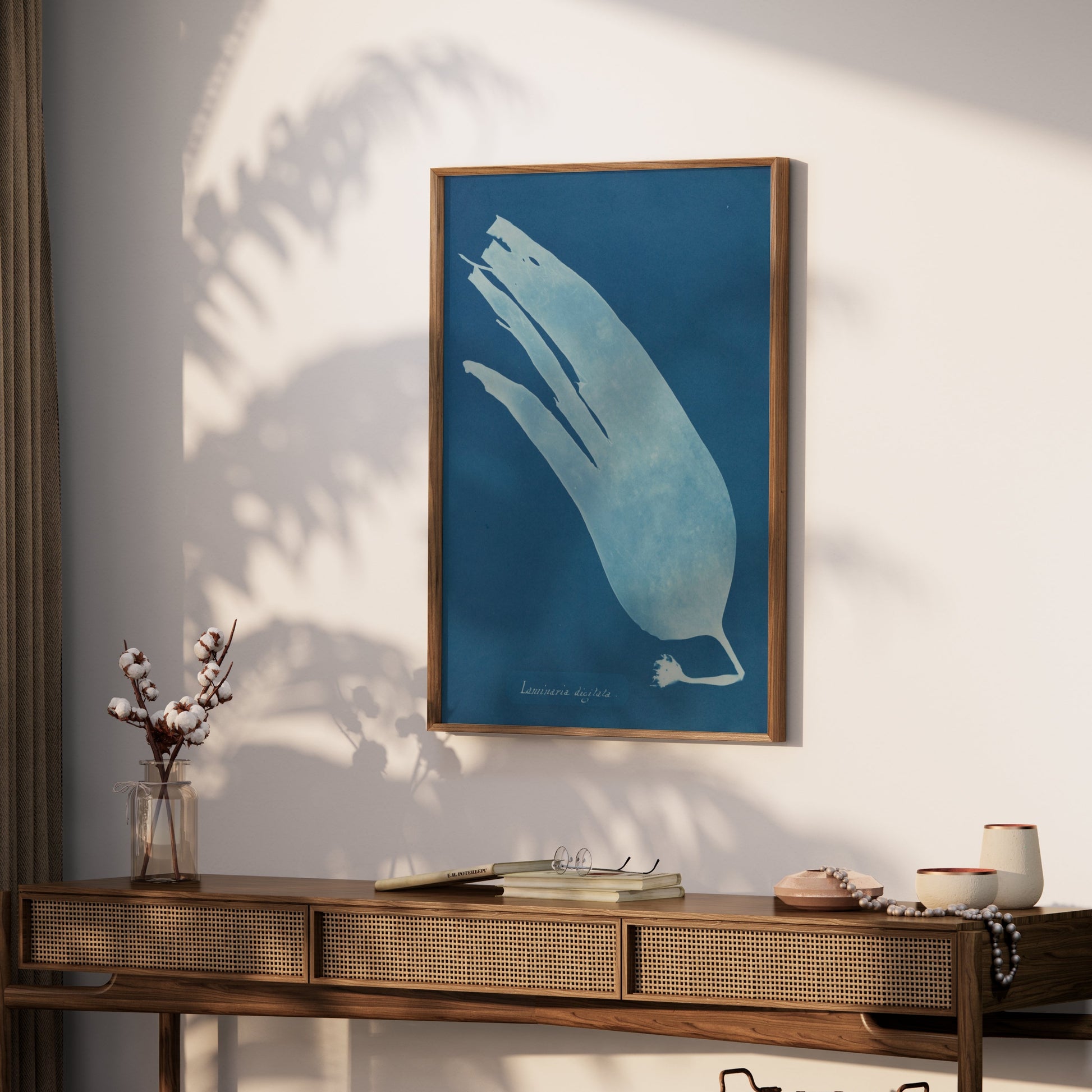 Premium Poster of Artistic Botanical Cyanotype Prints Laminaria Posters