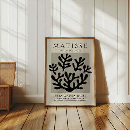Premium Poster of Artistic Coral Silhouette Berggruen Exhibition Posters