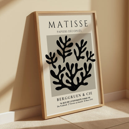 Premium Poster of Artistic Coral Silhouette Berggruen Exhibition Posters