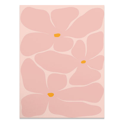 Premium Poster of Artistic Floral Design with Pink Petals Art Posters