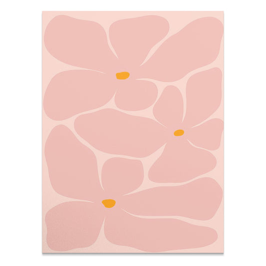 Premium Poster of Artistic Floral Design with Pink Petals Art Posters