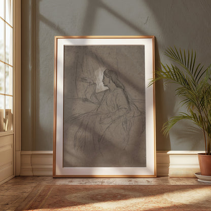 Premium Poster of Artistic Portrait Illustration of Woman Posters