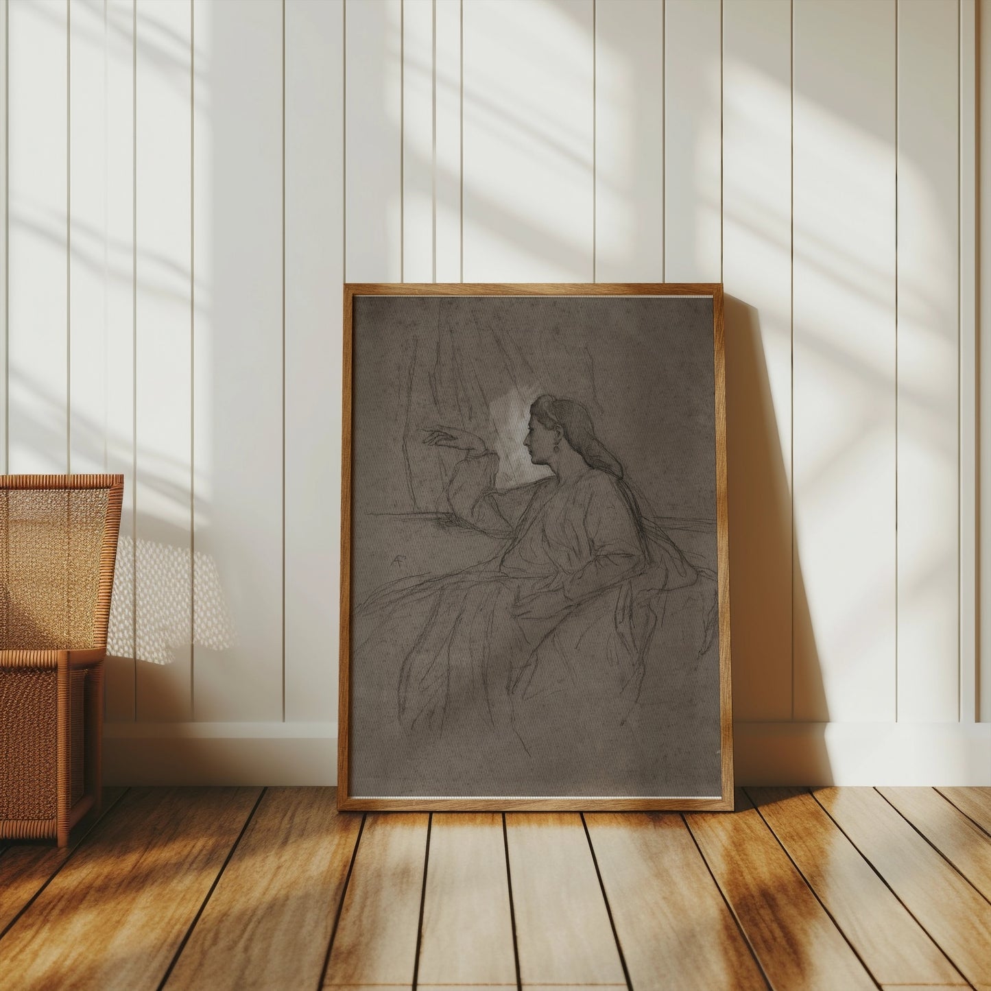 Premium Poster of Artistic Portrait Illustration of Woman Posters