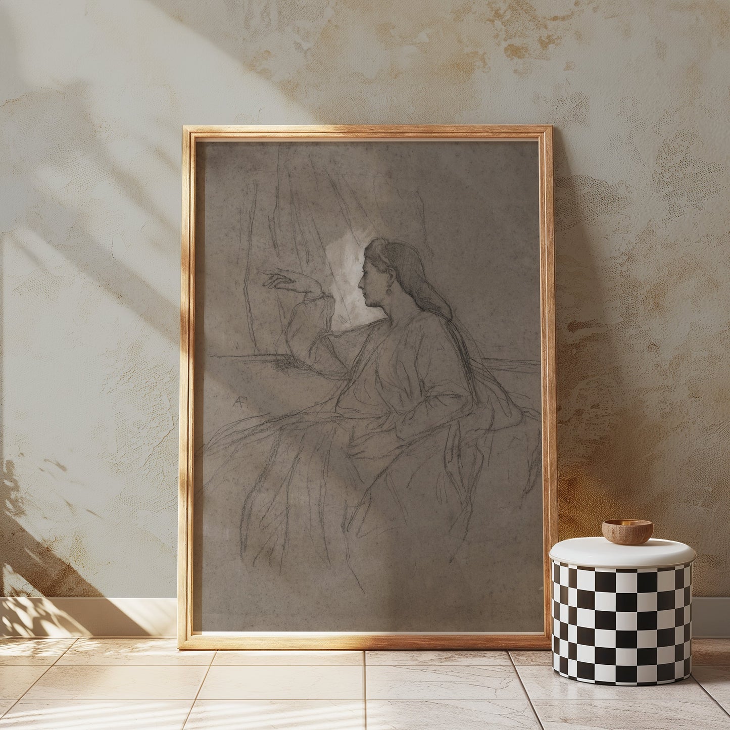 Premium Poster of Artistic Portrait Illustration of Woman Posters