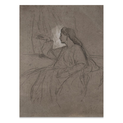 Premium Poster of Artistic Portrait Illustration of Woman Posters