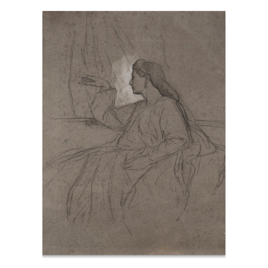 Premium Poster of Artistic Portrait Illustration of Woman Posters