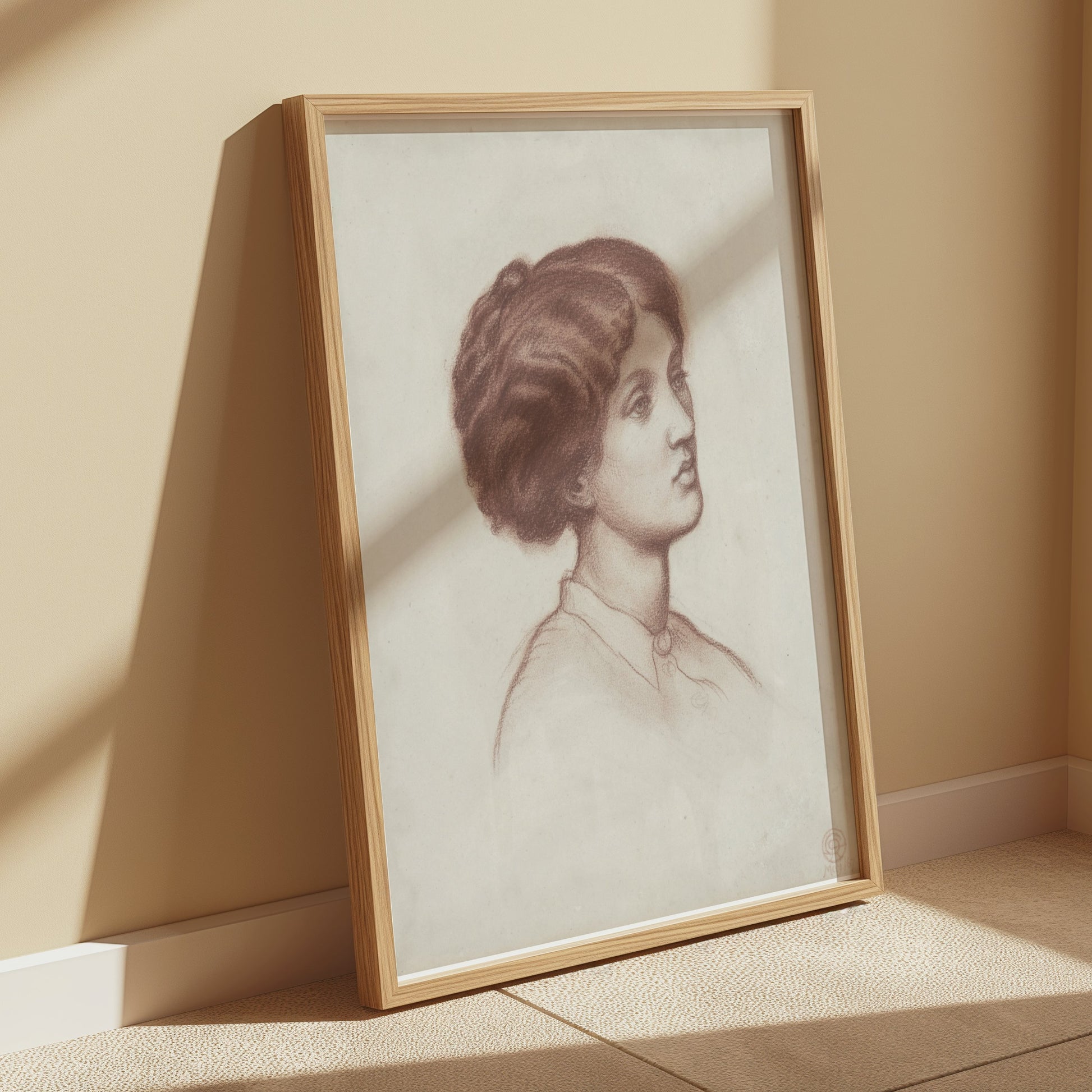 Premium Poster of Artistic Profile of Woman Classic Art Posters