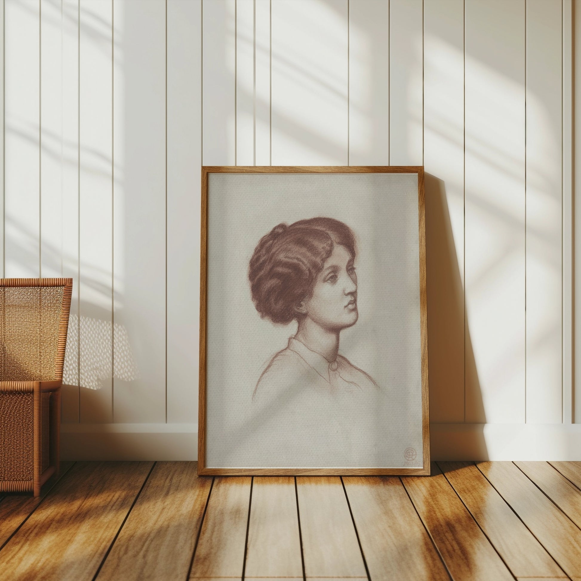 Premium Poster of Artistic Profile of Woman Classic Art Posters