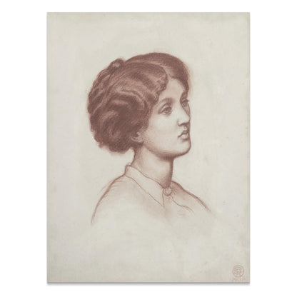 Premium Poster of Artistic Profile of Woman Classic Art Posters