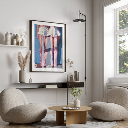 Premium Poster of Artistic Skirt and Pink Cowgirl Boots Posters