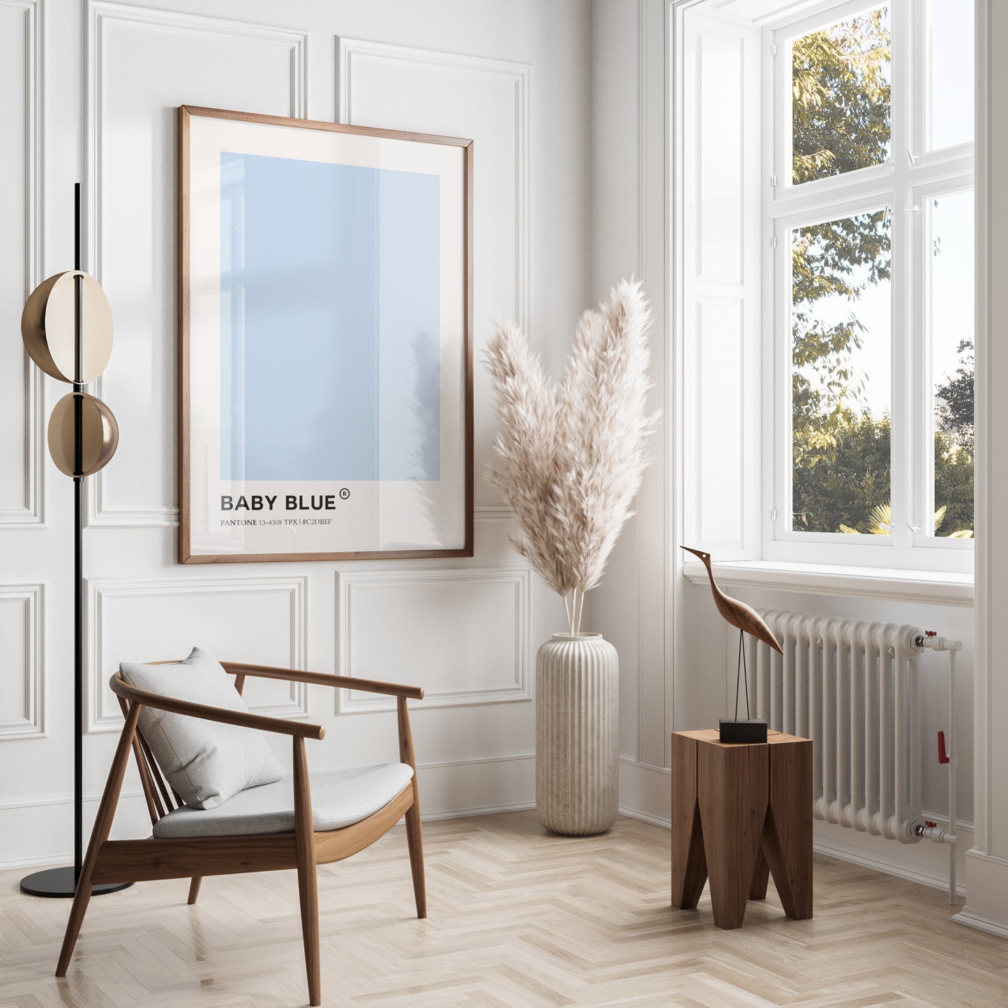 Premium Poster of Baby Blue Color Pantone 13-4308 TPX Hex C2DBEF Posters