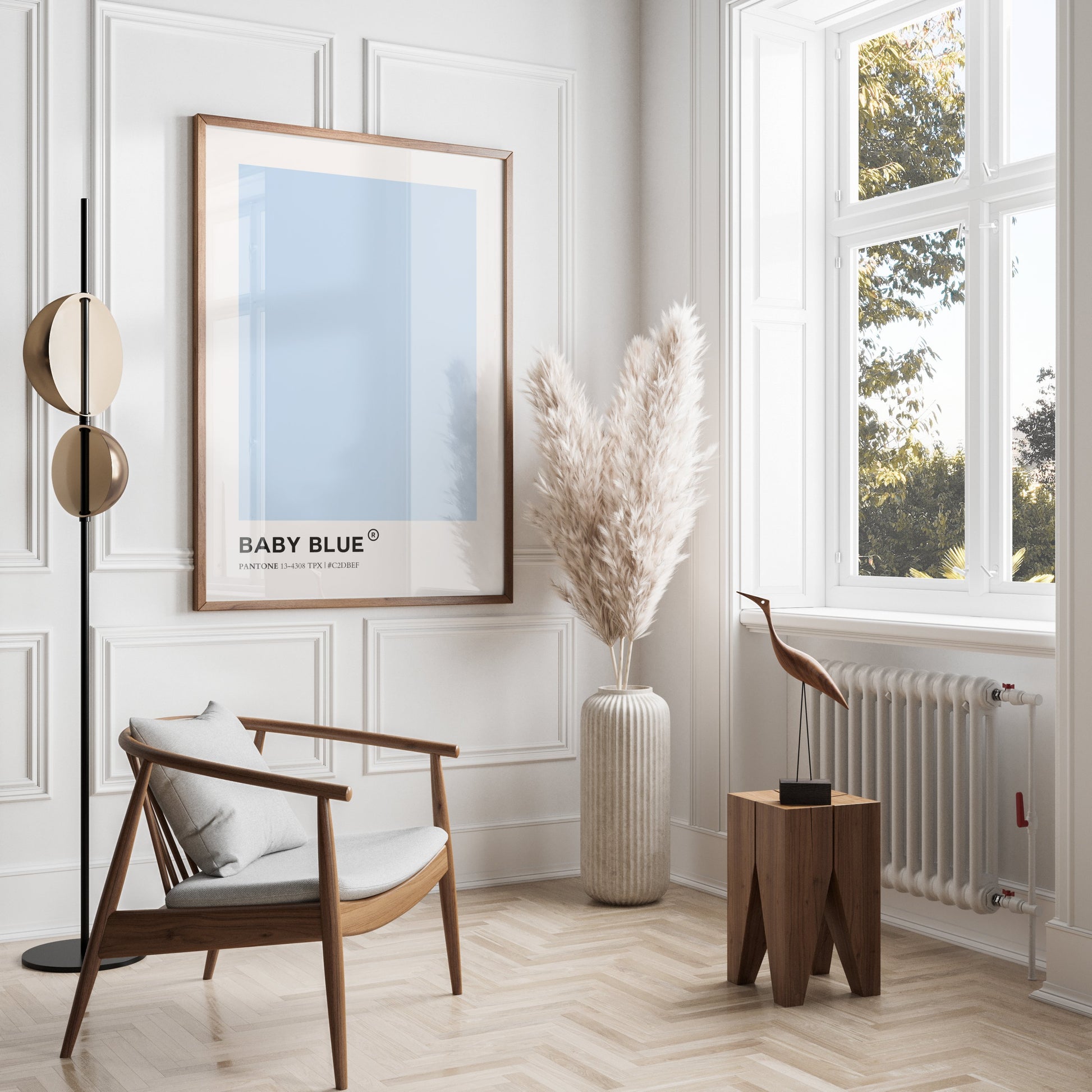 Premium Poster of Baby Blue Color Pantone 13-4308 TPX Hex C2DBEF Posters