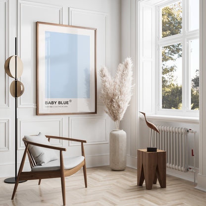 Premium Poster of Baby Blue Color Pantone 13-4308 TPX Hex C2DBEF Posters