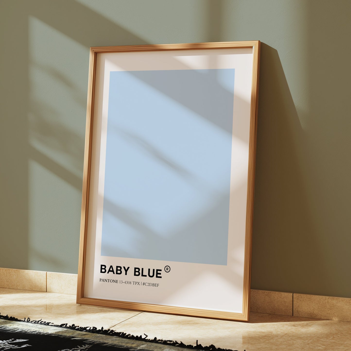 Premium Poster of Baby Blue Color Pantone 13-4308 TPX Hex C2DBEF Posters
