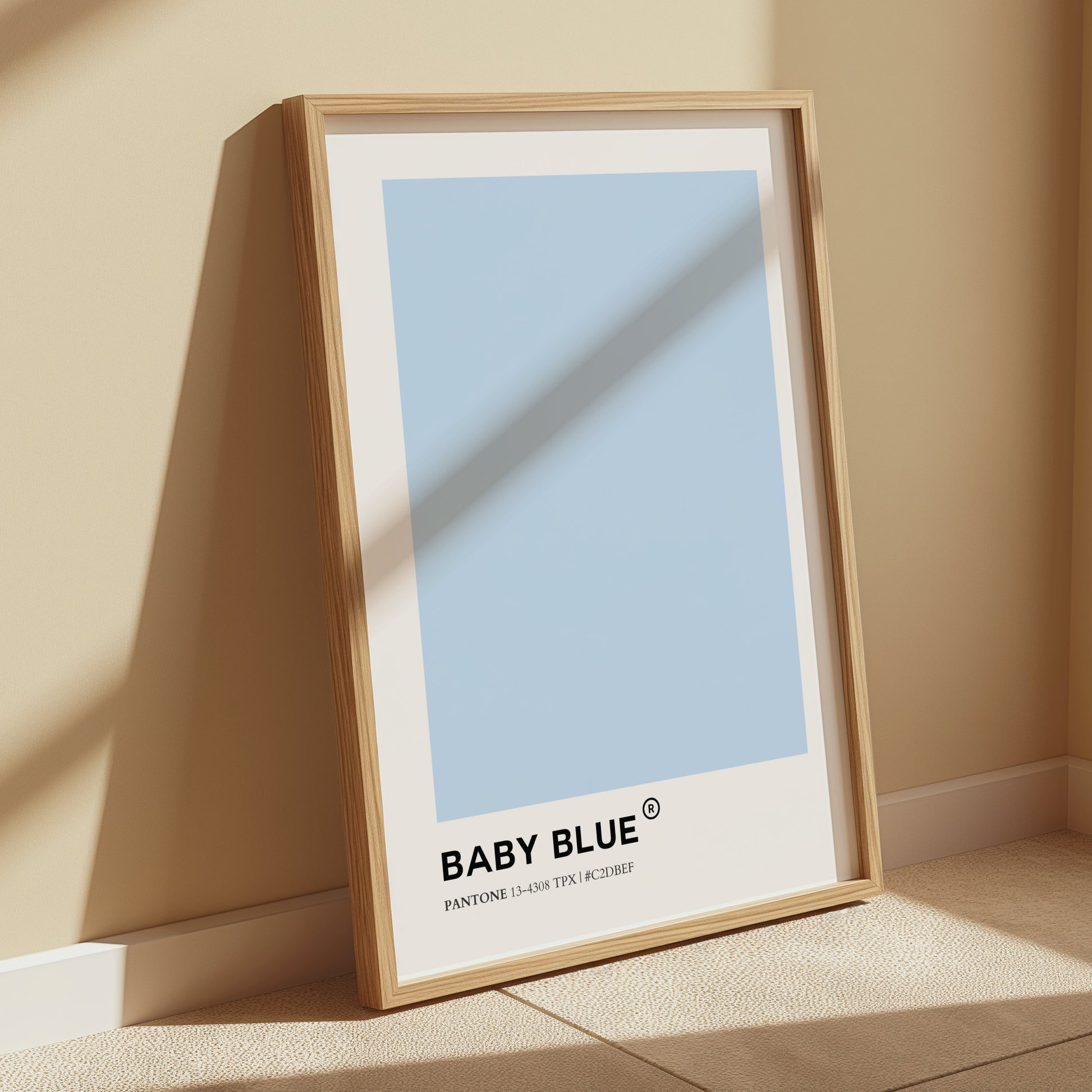 Premium Poster of Baby Blue Color Pantone 13-4308 TPX Hex C2DBEF Posters