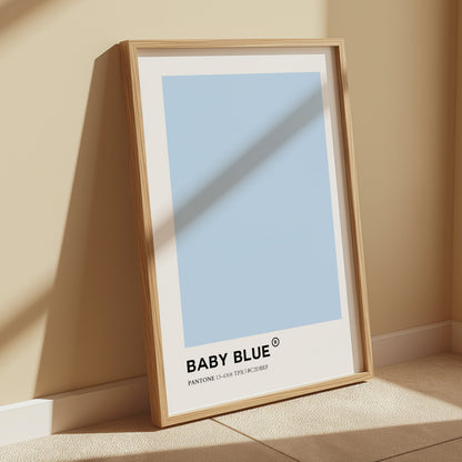 Premium Poster of Baby Blue Color Pantone 13-4308 TPX Hex C2DBEF Posters