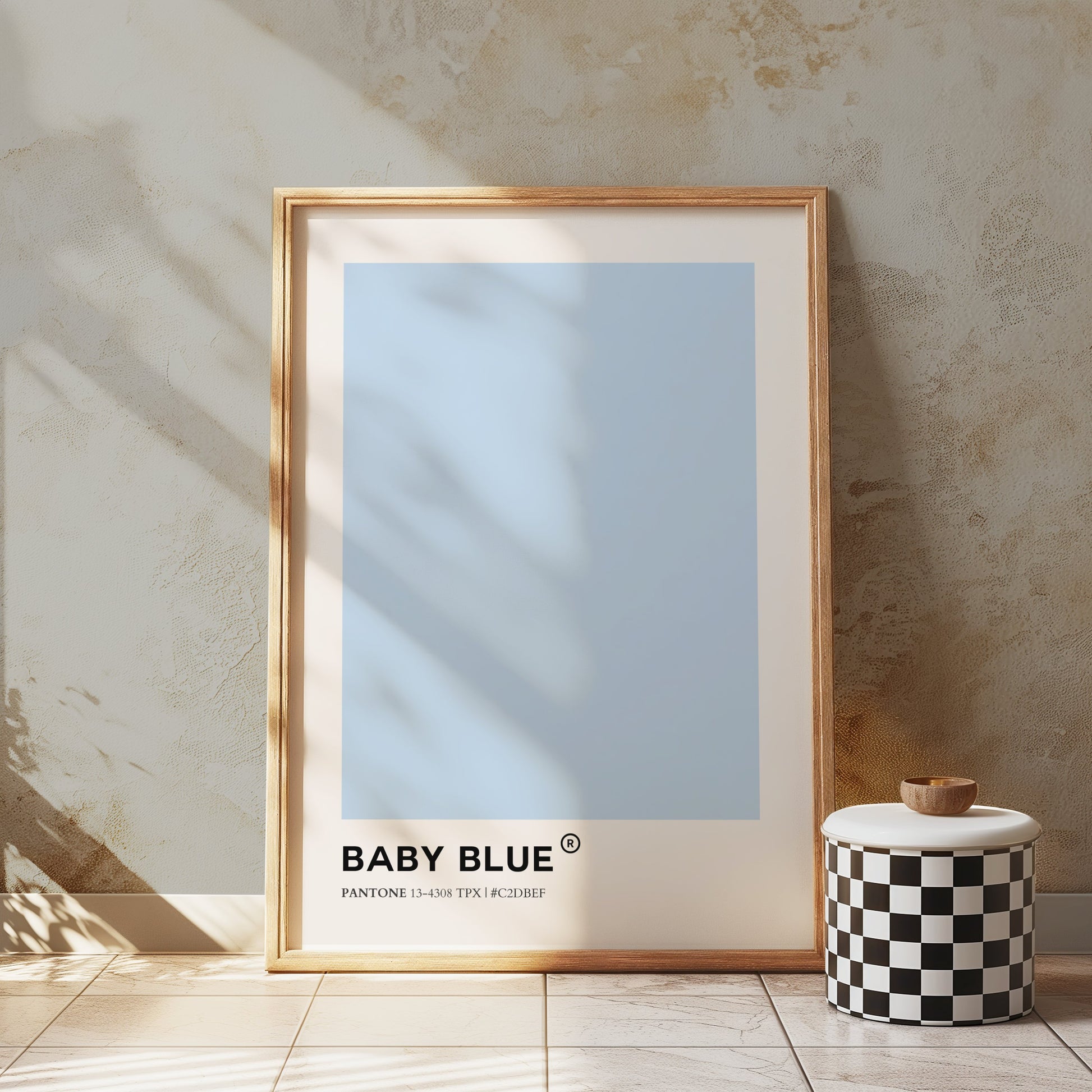 Premium Poster of Baby Blue Color Pantone 13-4308 TPX Hex C2DBEF Posters