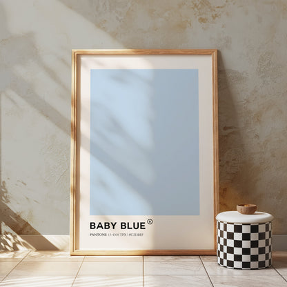 Premium Poster of Baby Blue Color Pantone 13-4308 TPX Hex C2DBEF Posters