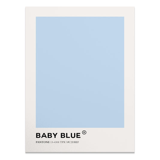 Premium Poster of Baby Blue Color Pantone 13-4308 TPX Hex C2DBEF Posters